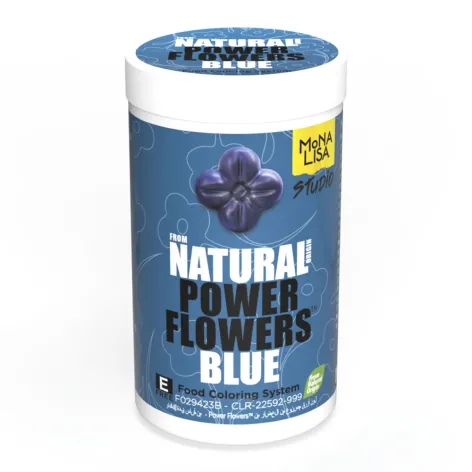 Power Flowers From Natural Origin; Blue